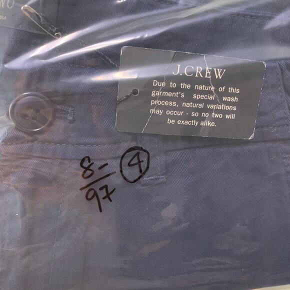 NEW J.Crew Chino Shorts Women's 4 Navy Casual Summer Essential - Picture 11 of 11